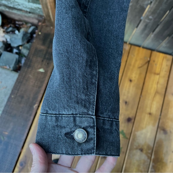 Magda Butrym Wm’s Arizona Grey Denim Cropped Jeans Jacket Sz 38/6 - Picture 6 of 15